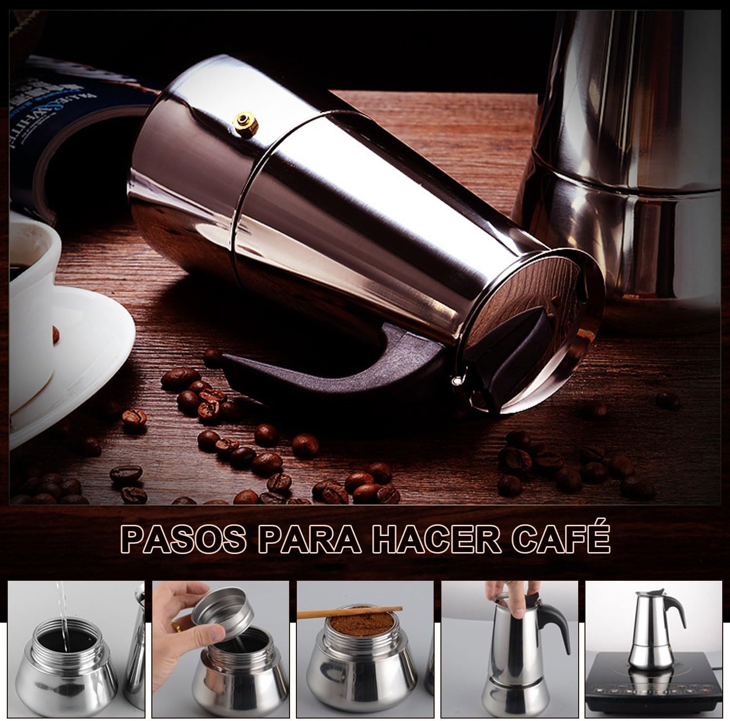 Cafetera Italiana Expresso 6 Tazas